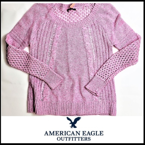 American Eagle Outfitters Sweaters - AMERICAN EAGLE OUTFITTERS Loose Cable Knit Sweater
